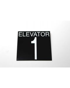 MARKER HALL ALUMINUM CAR DESIGNATION ELEVATOR 1 580AGF1