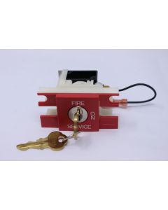 KEYSWITCH ASSEMBLY HORIZONTAL HALL FIRE SERVICE H2389 2 POSITIONS CHICAGO 171AR27