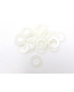 NYLON WASHER .375" X .625" X .0312" PICK UP ROLLERS DC-68 CAR HANGER SAFETY EDGES BAG OF 25 75925