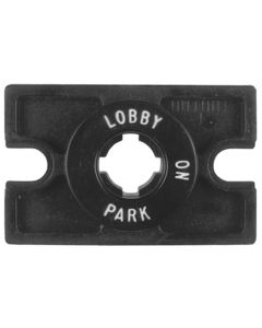 ROTARY SWITCH KEY CORE BLACK ON 3 SERVICE 6 USED FOR OUT OF SERVICE 32754