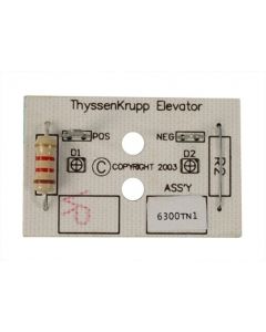 DISCRETE POSITION INDICATOR BOARD WITH 2 LEDS 6300TN1