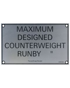NAMEPLATE CWT RUNBY