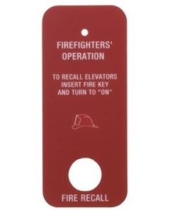 HALL STATION FIRE SERVICE OVERLAY MARKER 580WT1