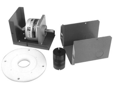 FLANGE MOUNT ENCODER ASSEMBLY 2,048 CPR WITH COUPLING .50" X .375" AND HARDWARE TIV VVVF GEARED 373AD1