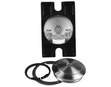 PUSHBUTTON ASSEMBLY VANDAL RESISTANT ILLUMINATED STAINLESS STEEL DOUBLE PULL / DOUBLE THROW LAMP AND SOCKET SOLD SEPARATELY 138585