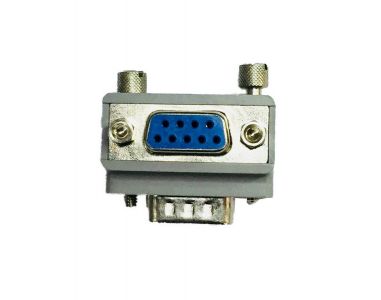 ADAPTER LOW PROFILE RIGHT ANGLE DB9 MALE/FEMALE CABLE EXIT 1