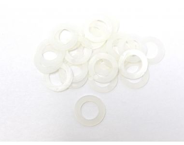 NYLON WASHER .375" X .625" X .0312" PICK UP ROLLERS DC-68 CAR HANGER SAFETY EDGES BAG OF 25 75925