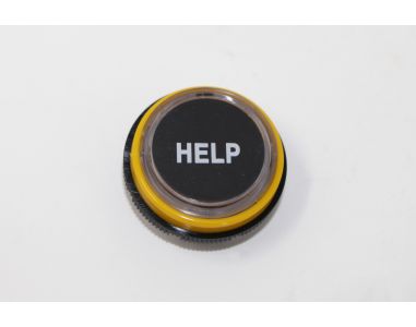 PUSHBUTTON ASSEMBLY "HELP" BLACK WITH WHITE LETTERS 680AV101