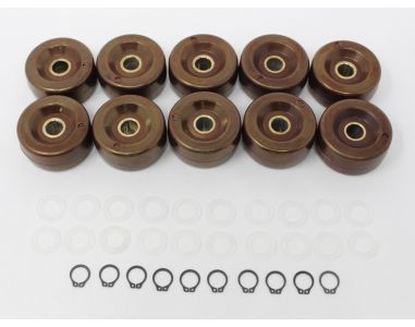 *** NOTE QUANTITY CHANGE ***  ROLLER ASSEMBLY 1.625" DIAMETER INCLUDES 10 PICK-UP ROLLERS 20-STANDOFFS 10-SNAP RINGS 63835