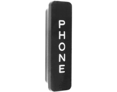 HANDLE PHONE BOX DOOR ENGRAVED "PHONE" 46399